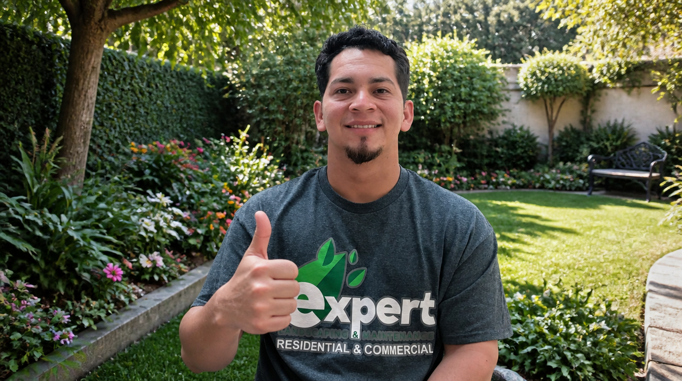 Expert Landscaping & Maintenance crew member